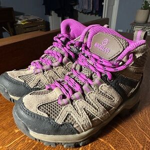Magellan Outdoors Kids Hiking Boots~Size 11~Pink Tan Brown